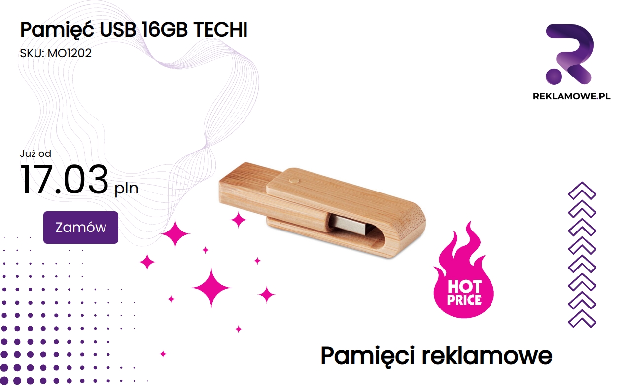 Pamięć USB 16GB marki TECHI