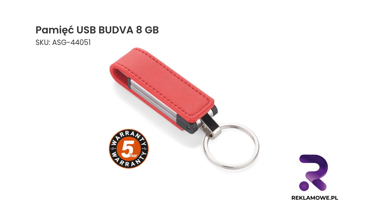 Pamięć USB BUDVA 8 GB Pamięć USB BUDVA o pojemności 8 GB