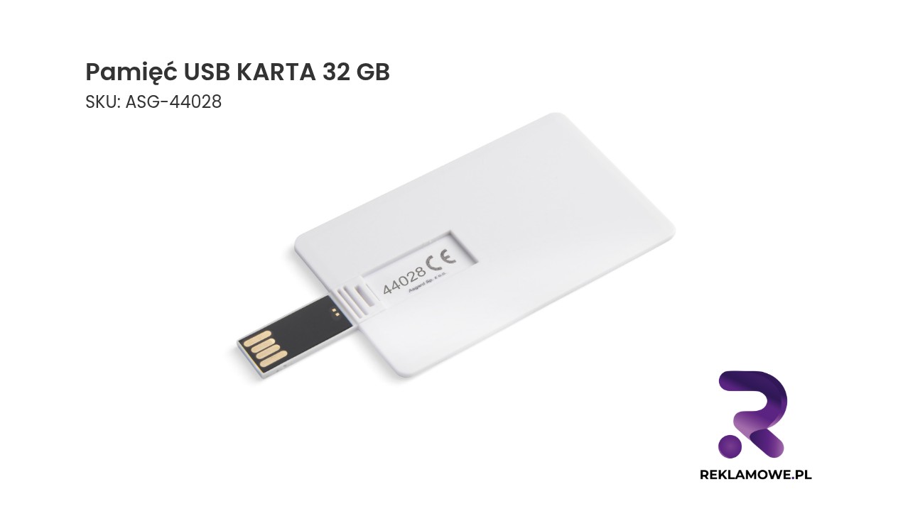 Pamięć USB KARTA 32 GB Pamięć USB w kształcie karty o pojemności 32 GB