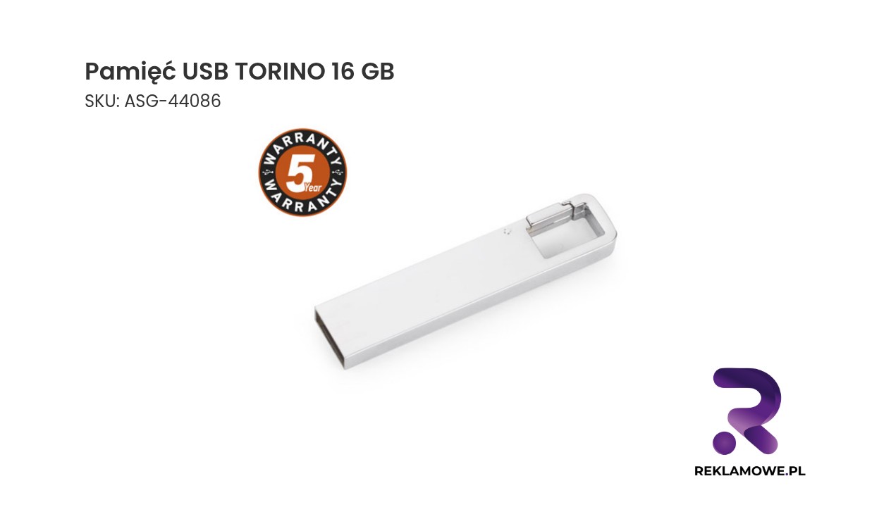 Pamięć USB TORINO o pojemności 16 GB