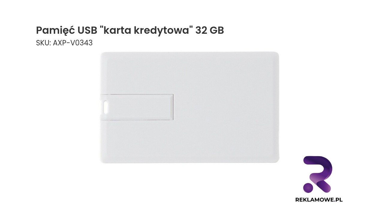 Pamięć USB Pamięć USB w kształcie karty kredytowej