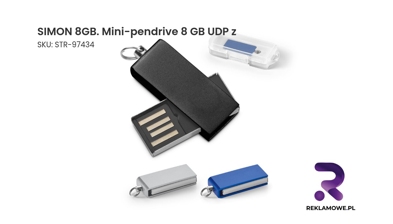 SIMON 8GB. Mini-pendrive 8 GB UDP z aluminium Mini pendrive Simon 8GB USB