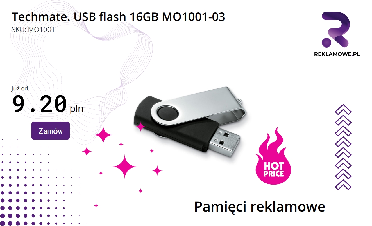 Pendrive Techmate 16GB USB model MO1001-03