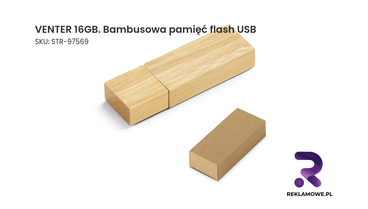 VENTER 16GB. Bambusowa pamięć flash USB 16 GB Bambusowa pamięć flash USB VENTER 16GB