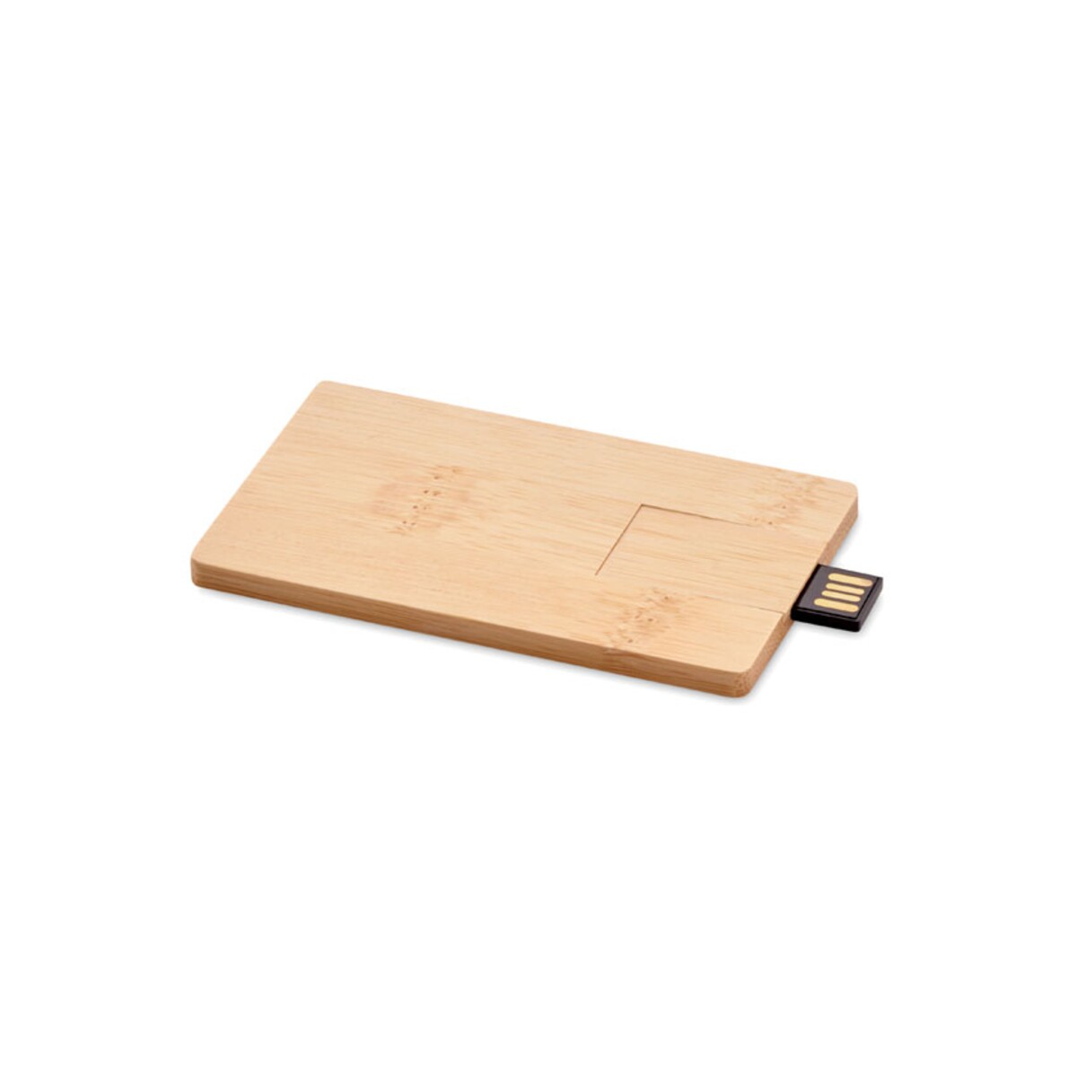 16GB USB: bambusowa obudowa CREDITCARD PLUS mo1203-40