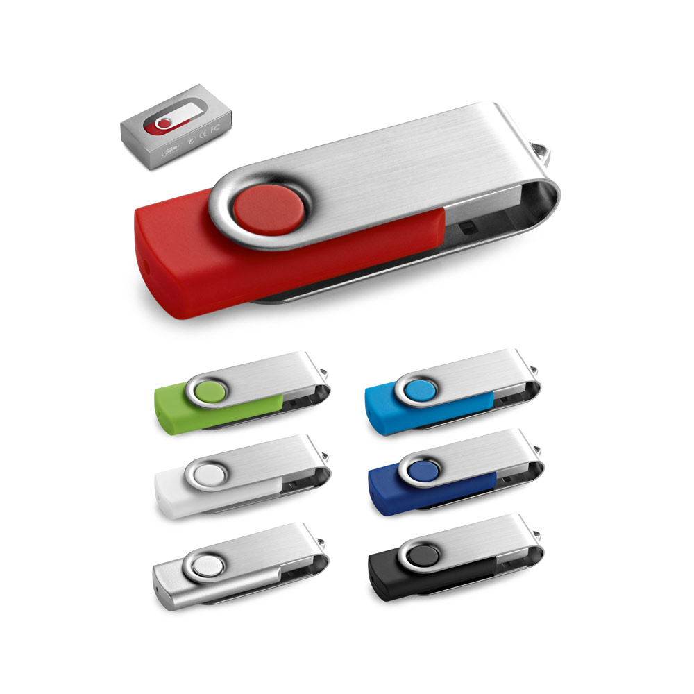 CLAUDIUS 16GB. Pamięć flash USB 16 GB z metalowym klipsem 97433_set