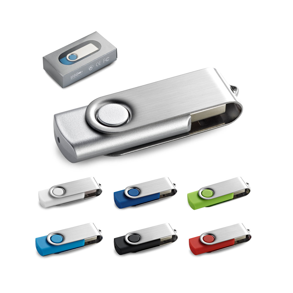 CLAUDIUS 4GB. Pamięć flash USB 4 GB z metalowym klipsem 97548_set