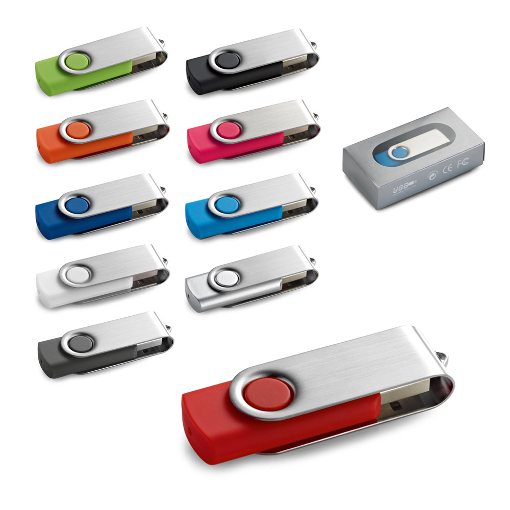 CLAUDIUS 8GB. Pamięć flash USB 8 GB z metalowym klipsem 97549_set